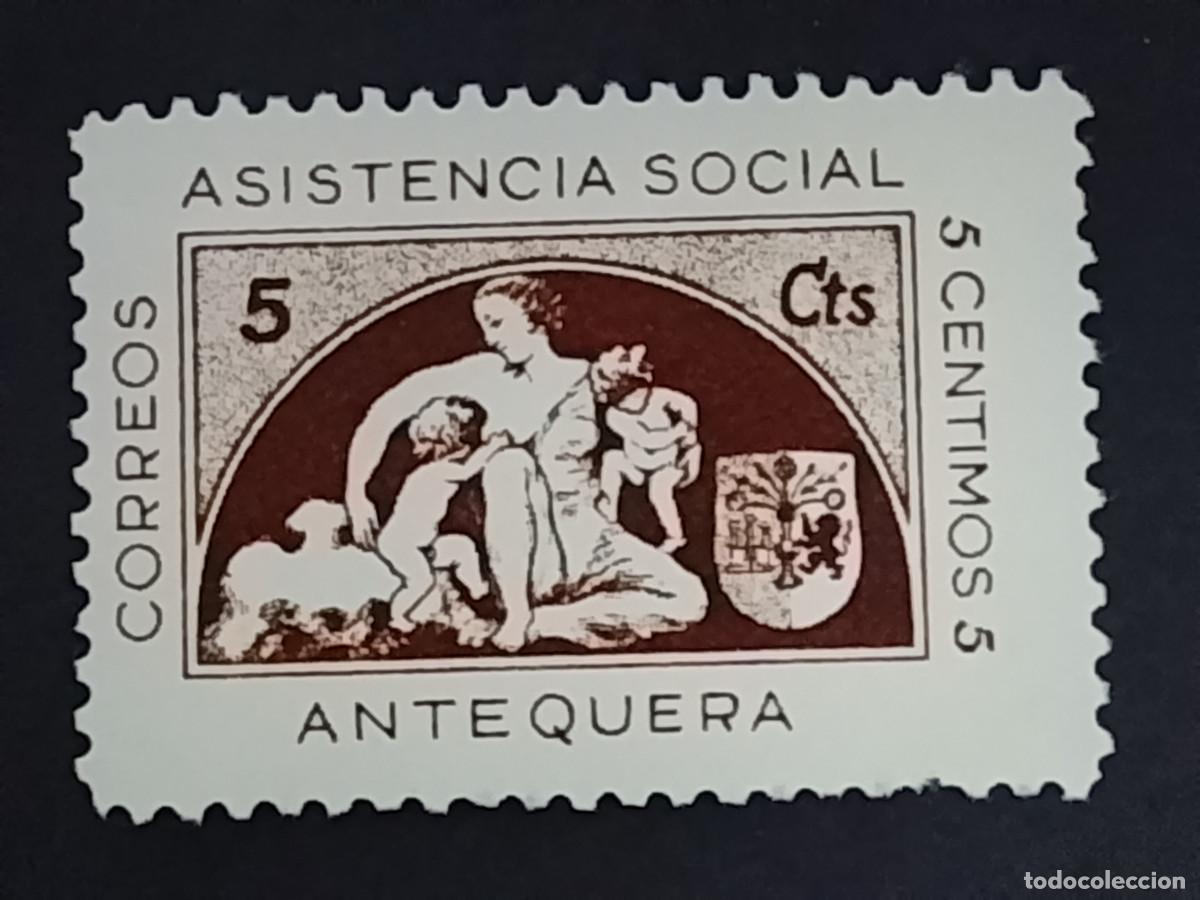 Sellos: Sello Asistencia Social Antequera 5 c&eacute;ntimos