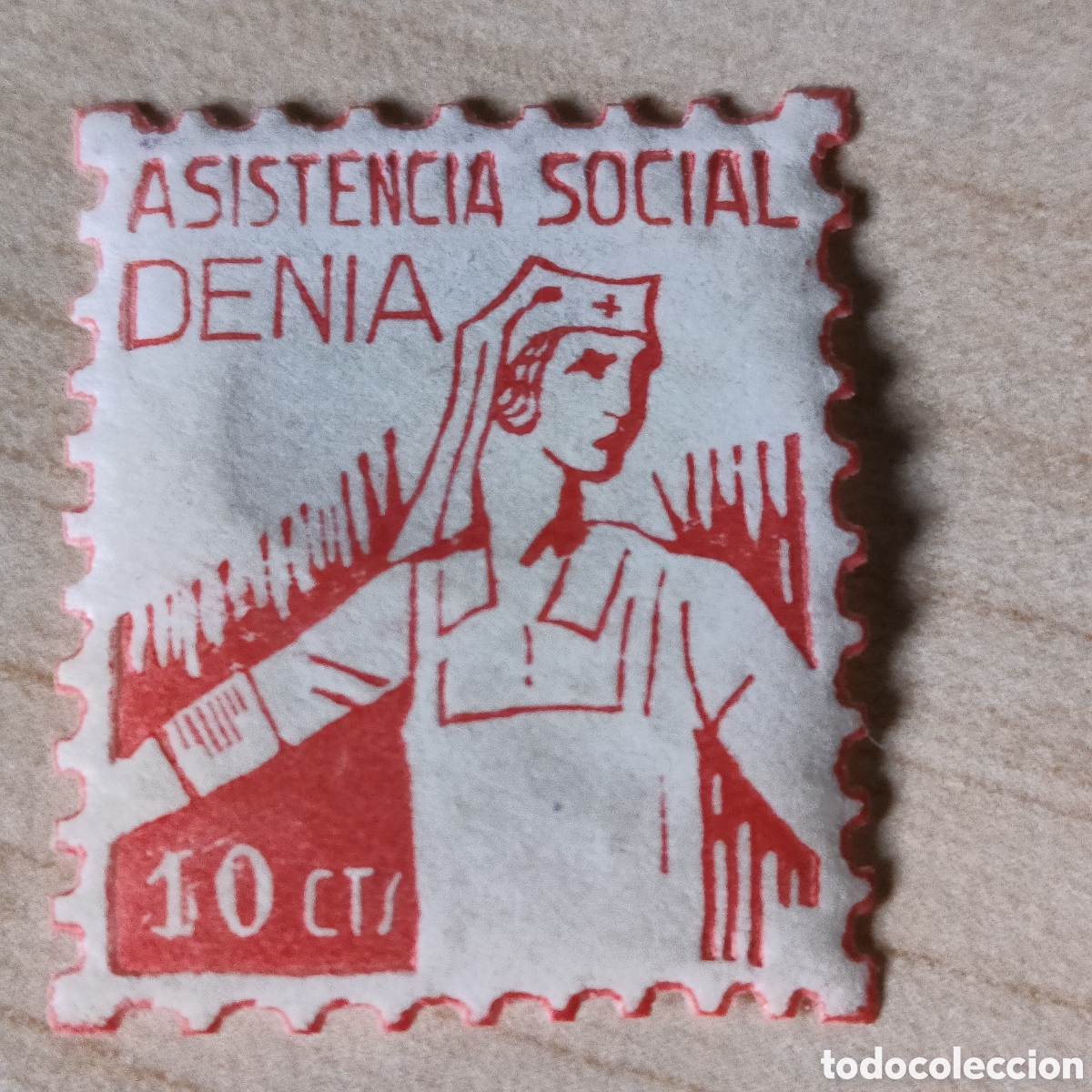 Sellos: a79 Alicante Denia Asistencia Social Allepuz 65 Tipo II &rdquo;!&rdquo; Recto