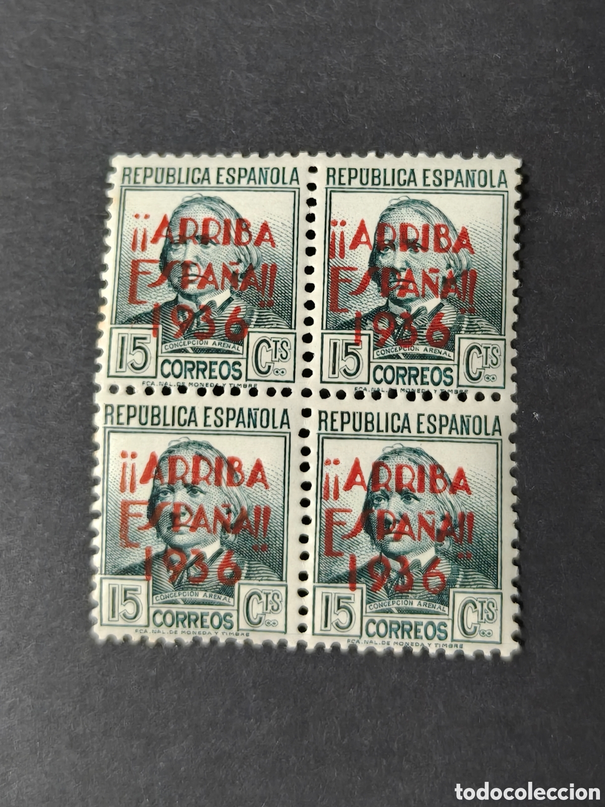 Sellos: Espa&ntilde;a Sellos San Sebastian Guerra Civil Edifil 9 Arriba Espa&ntilde;a 1936 sellos MNH***