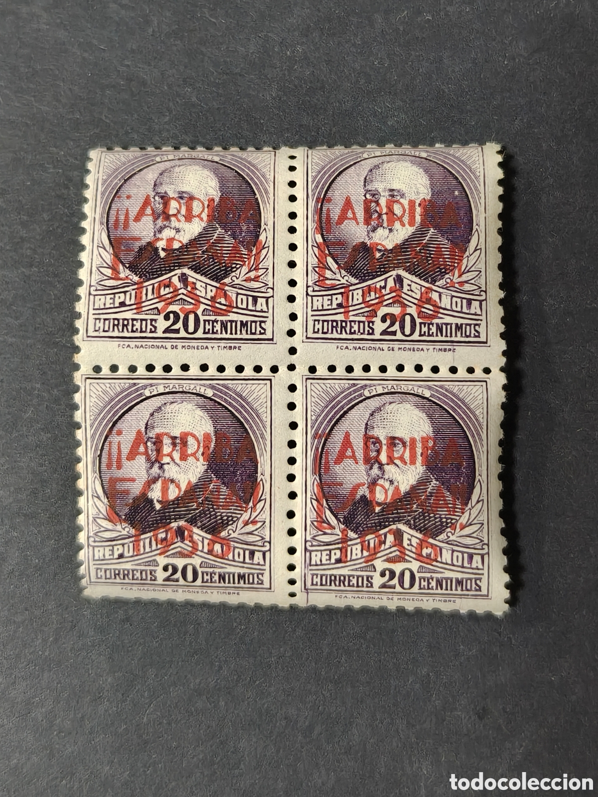 Sellos: Espa&ntilde;a lote 28 Sellos San Sebastian Guerra Civil Edifil 2,7,8,9,12 Arriba Espa&ntilde;a 1936 sellos MNH***