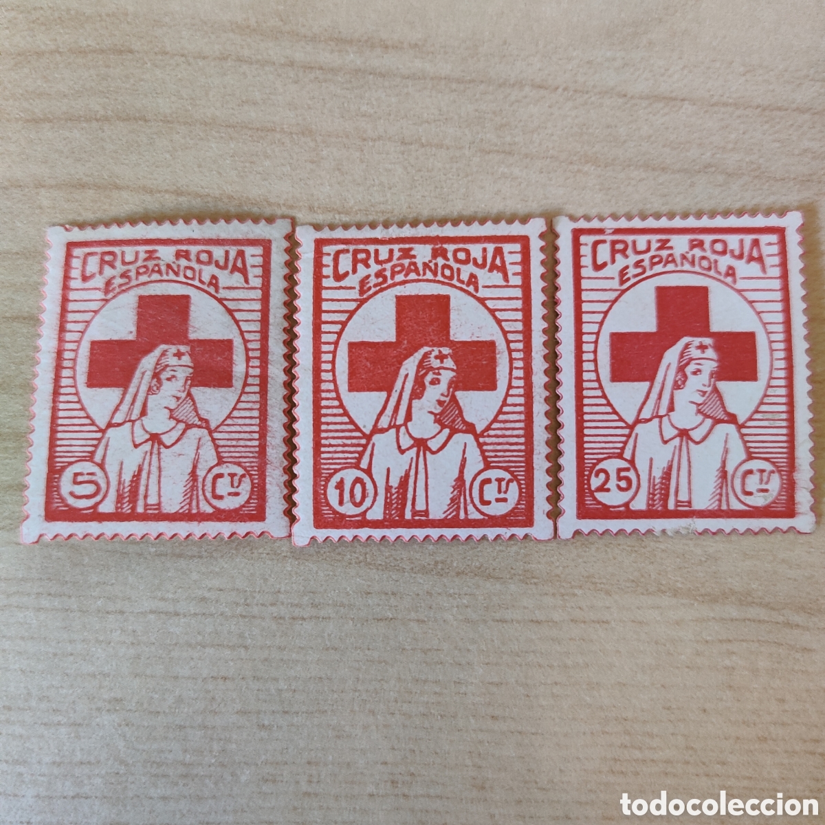 Sellos: a80 Cruz Roja Espa&ntilde;ola Allepuz 2214 2215 2216 serie completa