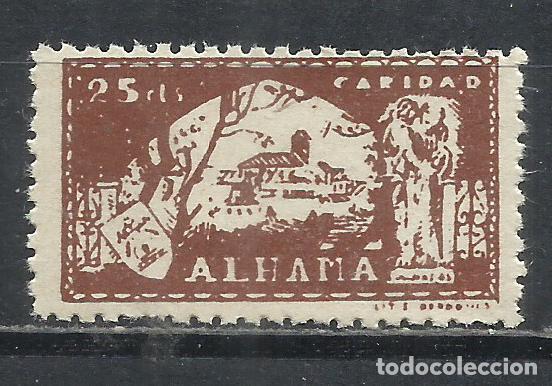 Sellos: 2832W-SELLO LOCAL ESPA&Ntilde;A GUERRA CIVIL ALHAMA DE GRANADA CARIDAD,SOBRE TASA NACIONAL SPAIN CIVIL WAR,
