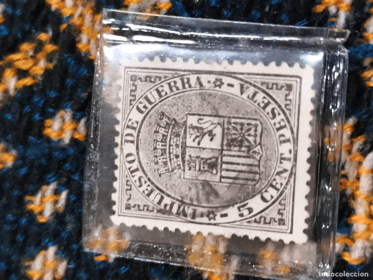 Sellos: Sello impuesto de guerra 5 cent de peseta