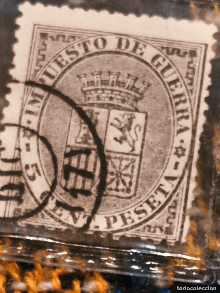 Sellos: Sello impuesto de guerra 5 cent de peseta