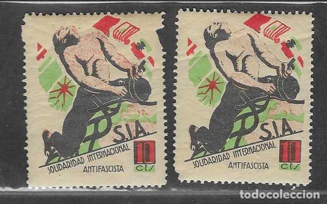 Sellos: VI&Ntilde;ETAS, 10 CTS.-S.I.A.PAREJA CON VARIEDAD DE COLOR- VER FOTOS
