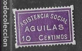 Sellos: AGUILAS- 10 CTS.-ASISTENCIA SOCIAL- VER FOTOS