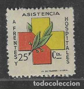 Sellos: VI&Ntilde;ETAS, 25 CTS. - ASISTENCIA A FRENTES Y HOSPITALES- VER FOTOS