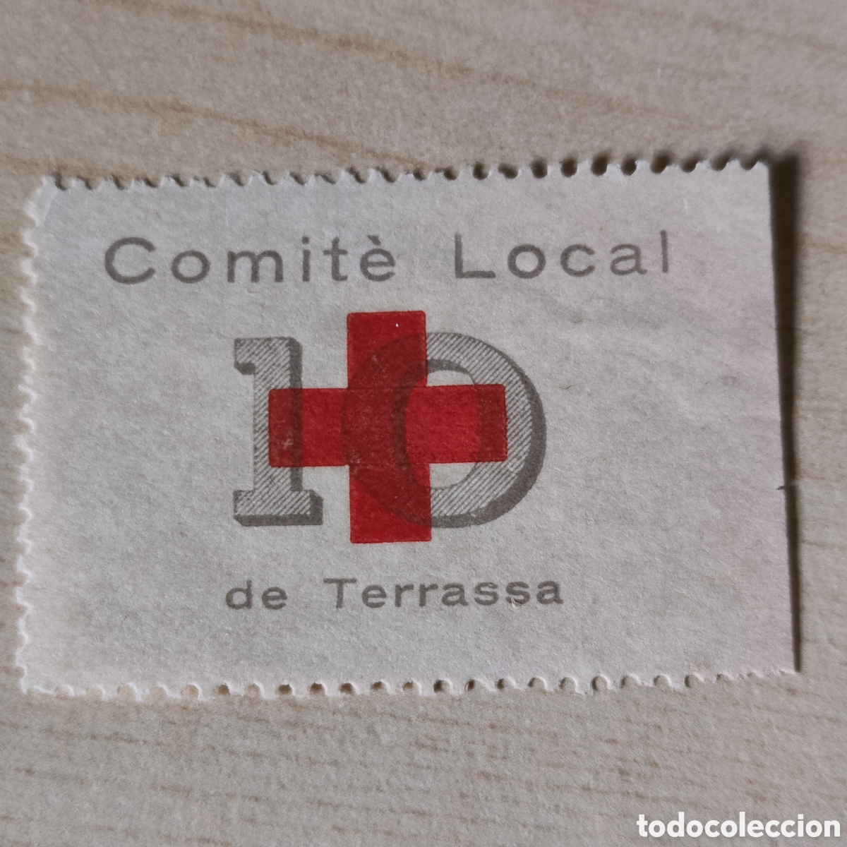 Sellos: a22 Barcelona Terrassa Comit&eacute; Local Creu Roja Cruz 10 cts