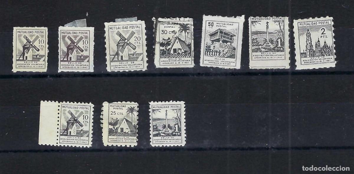 Sellos: BENEFICENCIA MUTUALIDAD POSTAL