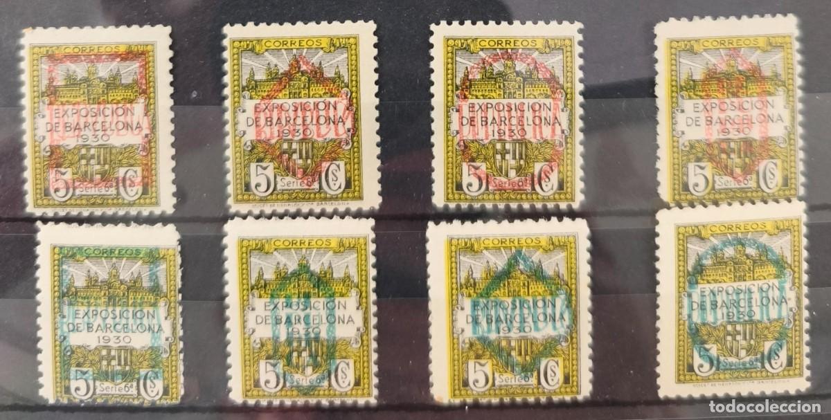 Selos: AYUNTAMIENTO DE BARCELONA. EDIFIL NE1/NE8 ** VALOR CAT&Aacute;LOGO 175 &euro;
