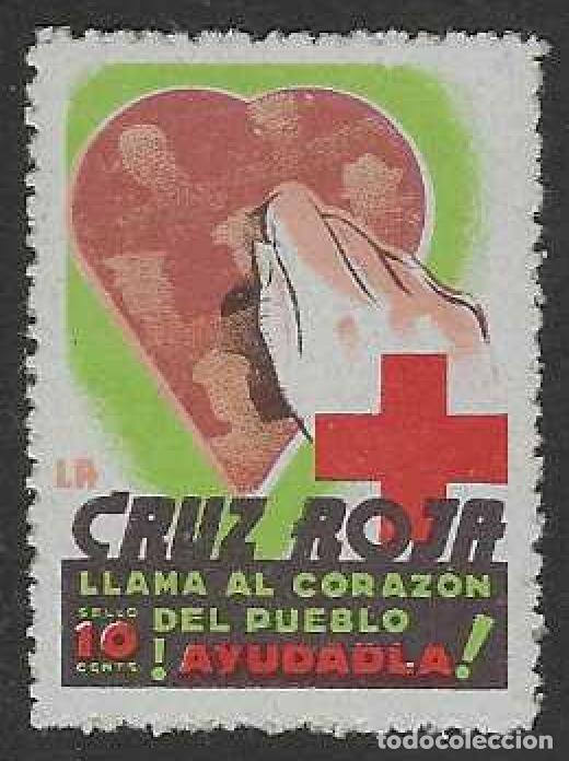 Sellos: LA CRUZ ROJA LLAMA AL CORAZ&Oacute;N DEL PUEBLO. GUJILLAM&Oacute;N 1641.