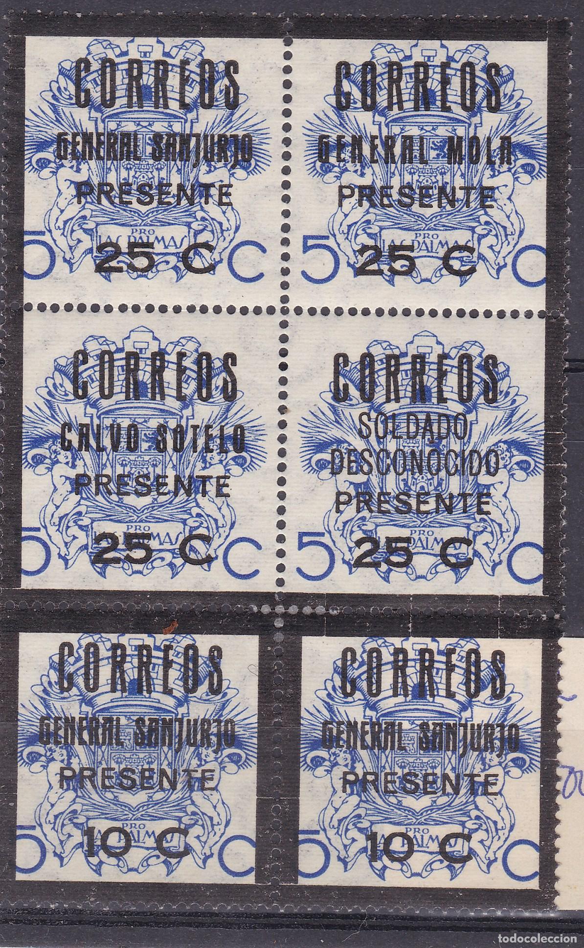 Sellos: FC-34-Guerra Civil. Locale Ben&eacute;ficos CANARIAS Bloque n&ordm; 12 Nuevo * Lujo