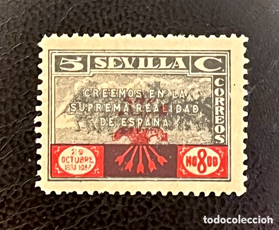 Sellos: Curioso sello Guerra Civil Espa&ntilde;ola Sevilla 1937