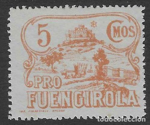 Sellos: PRO FUNGIROLA (M&Aacute;LAGA). 5 C&Eacute;NTIMOS.