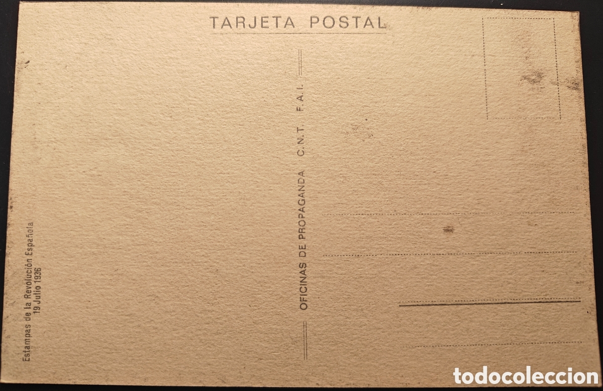 Sellos: Postal ilustrada CNT - Foto 2