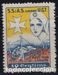 Sellos: S.S.I.A.S. - UGT - GIRONA -AJUT ALS CAIGUTS