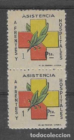 Sellos: VI&Ntilde;ETA.- 1 PTA,-PAREJA CON VARIEDAD 1 DE PTA. FINO CON PIE OTRO NO-VER FOTOS