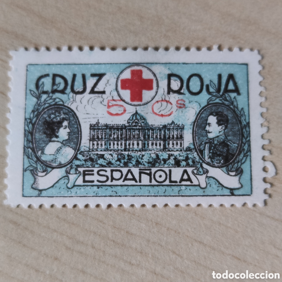 Sellos: a82 MUY DICIFIL Cruz Roja Espa&ntilde;ola Allepuz 2248 Reyes Alfonso XIII y Victoria Eugenia VER DESCRIPCI&Oacute;