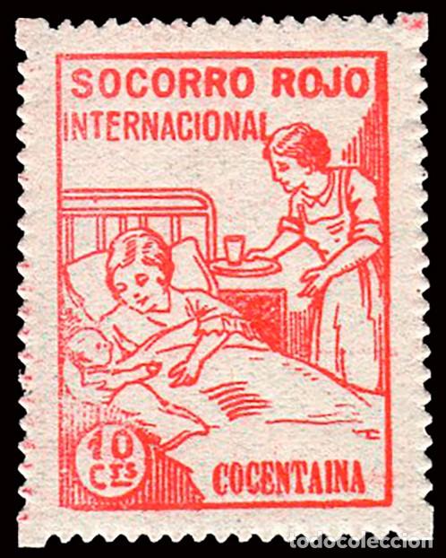 Sellos: Alicante - Guerra Civil - Em. Local Republicana - Cocentaina ** 4