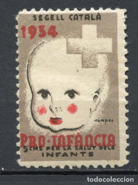 Sellos: SEGELL PRO INFANCIA AJUT, GENERALITAT 1934. EDIFIL - ALLEPUZ N&ordm; 3062