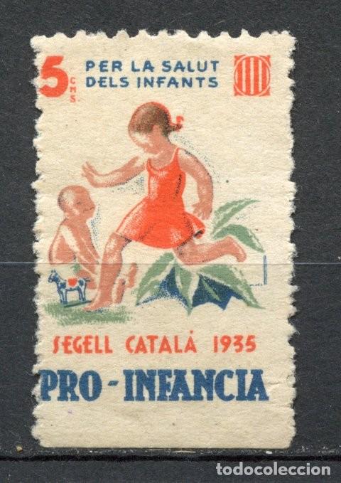 Sellos: SEGELL PRO INFANCIA 19356 EDIFIL - ALLEPUZ N&ordm; 3064 margen inferior sin dentar