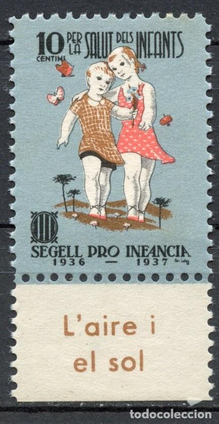 Sellos: SEGELL PRO INFANCIA 1936-1937 EDIFIL - ALLEPUZ N&ordm; 3075