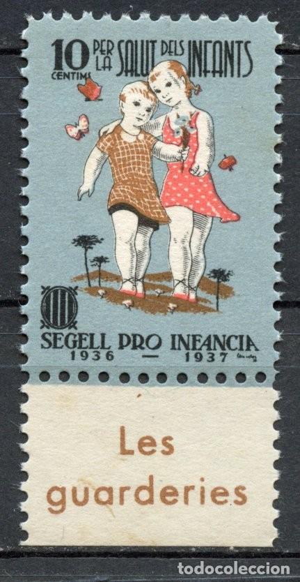 Sellos: SEGELL PRO INFANCIA 1936-1937 EDIFIL - ALLEPUZ N&ordm; 3076