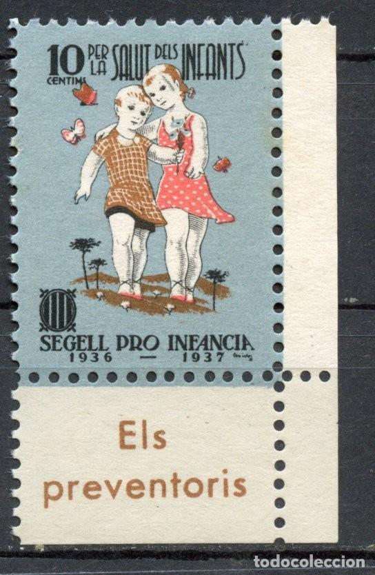 Sellos: SEGELL PRO INFANCIA 1936-1937 EDIFIL - ALLEPUZ N&ordm; 3077