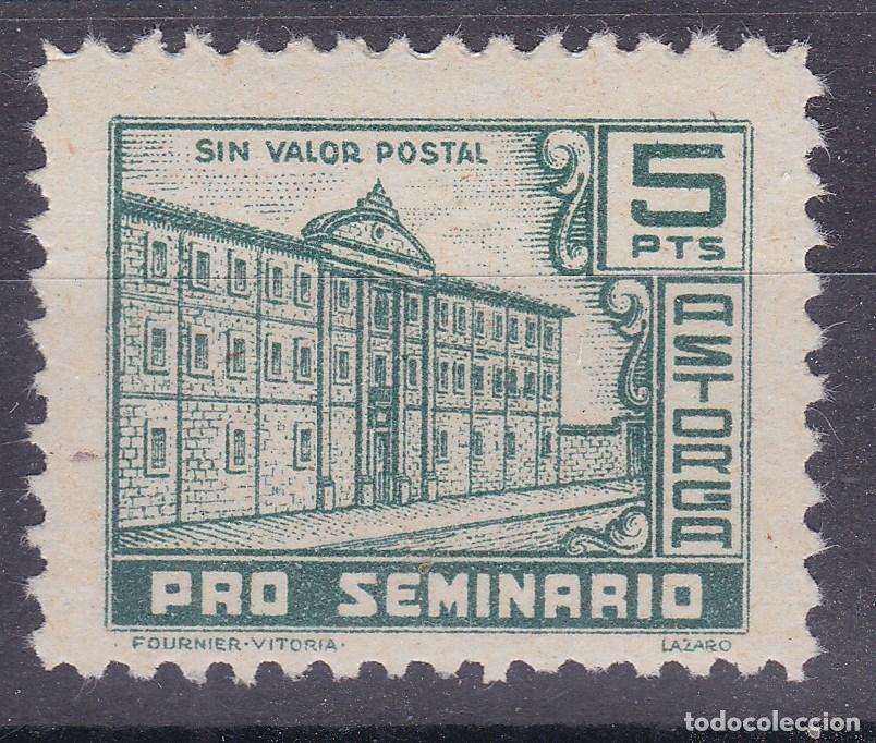 Sellos: AA16-PARAFISCALES Pro Seminario ASTORGA 5 Ptas ** Sin Fijasellos LUJO .Fournier
