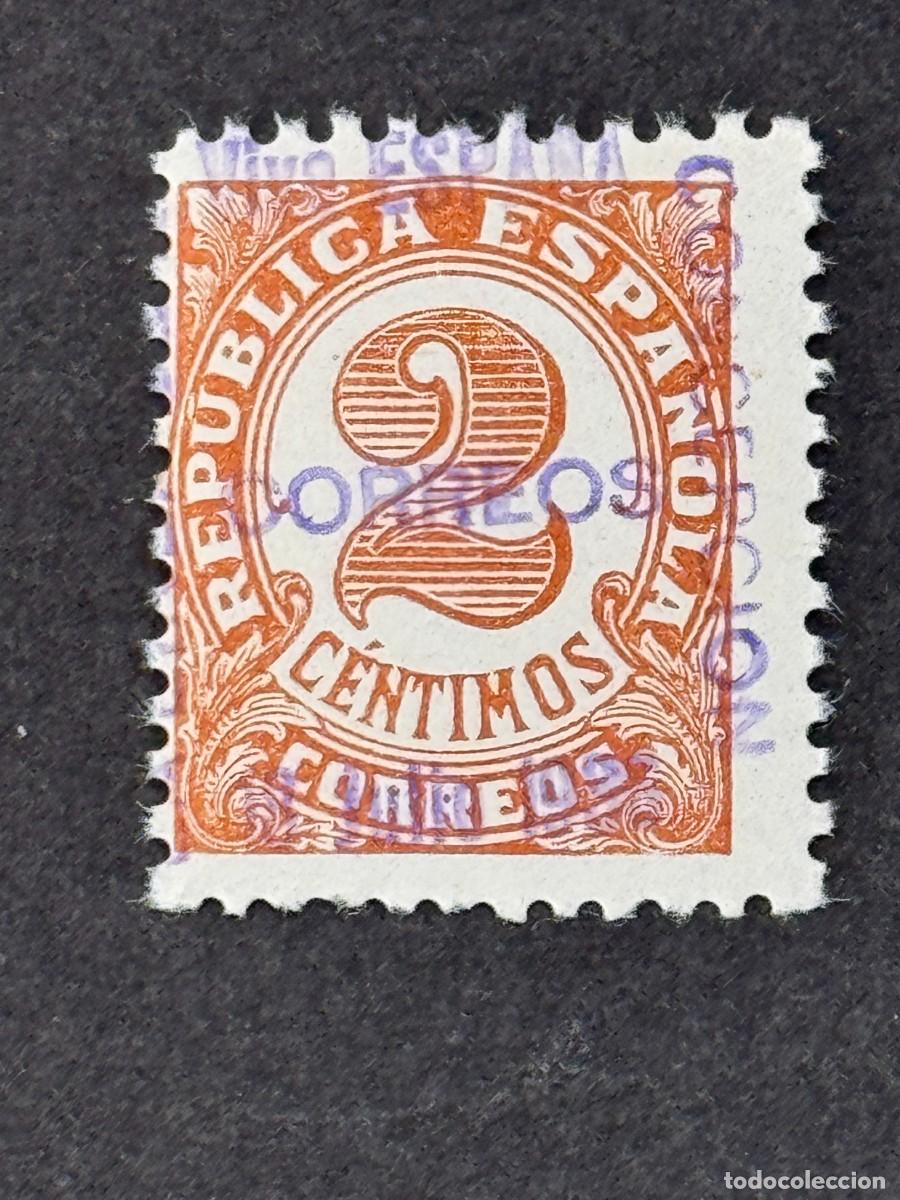 Sellos: Emisiones locales patri&oacute;ticas, La L&iacute;nea de la Concepci&oacute;n, sello republicano, 1936, Edifil 2, nuevo