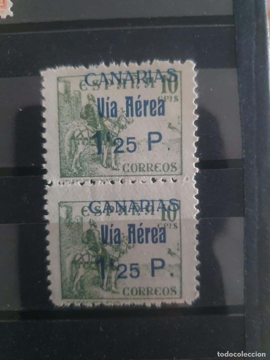 Sellos: CANARIAS EDIFIL 46 ** ESPA&Ntilde;A 1938 PAREJA