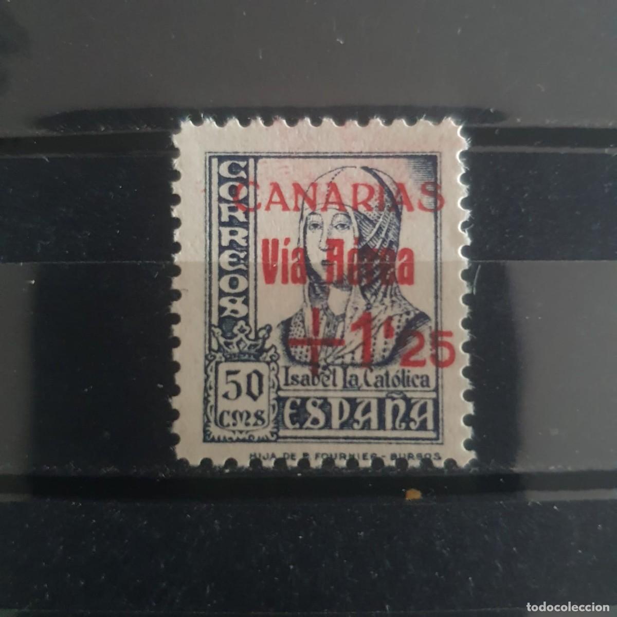 Sellos: CANARIAS EDIFIL 51 ** ESPA&Ntilde;A 1938