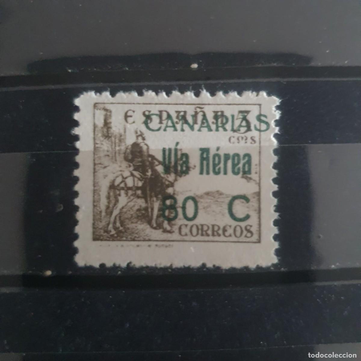 Sellos: CANARIAS EDIFIL 45 ** ESPA&Ntilde;A 1938