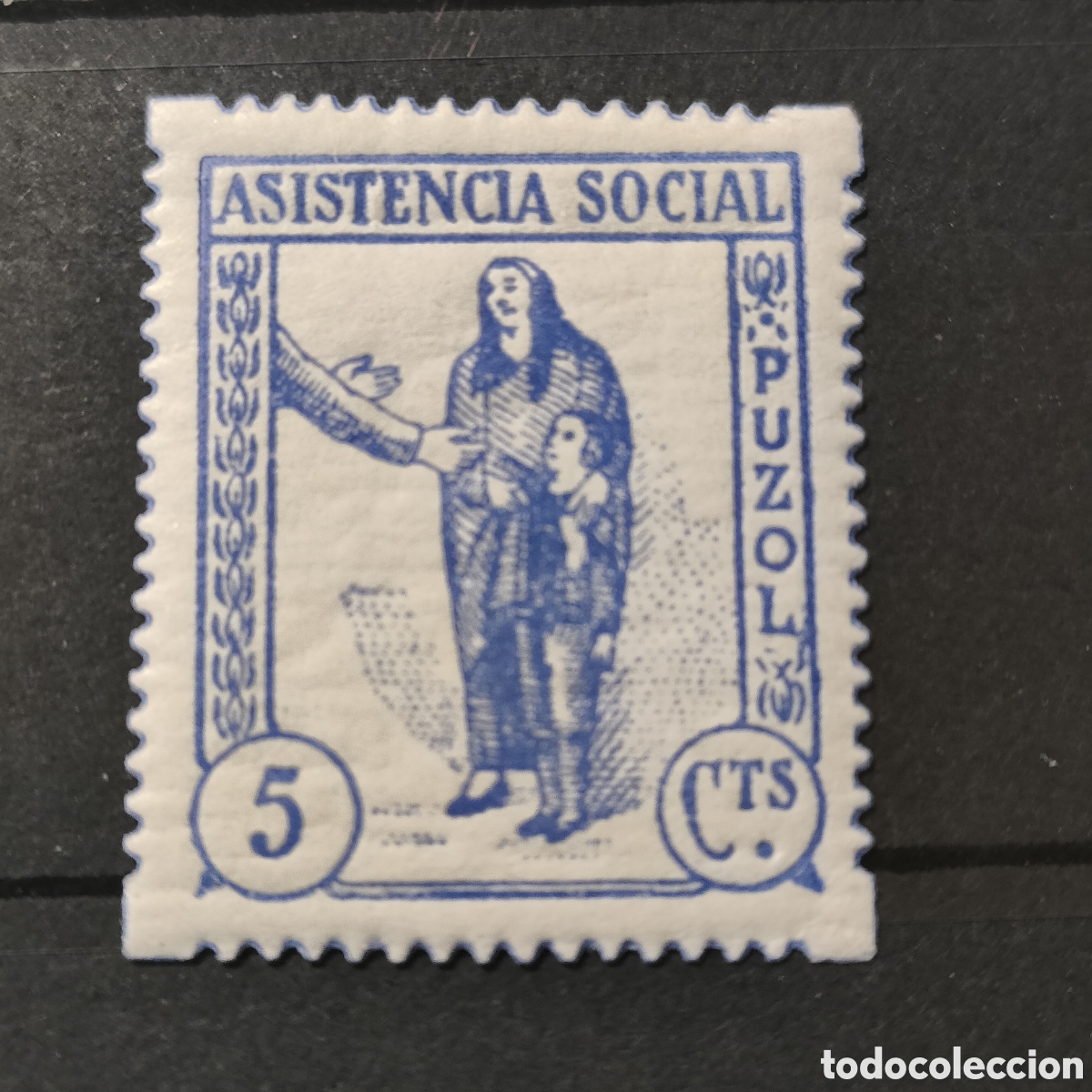 Timbres: a16 Valencia Puzol asistencia Social 5 cts MNH**