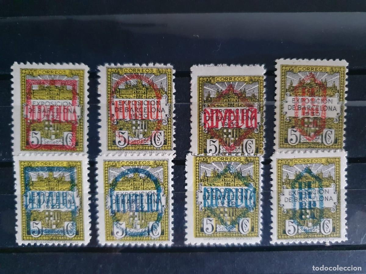 Stamps: SERIE COMPLETA BARCELONA NE 1 ** A NE 8** ESPA&Ntilde;A 1931