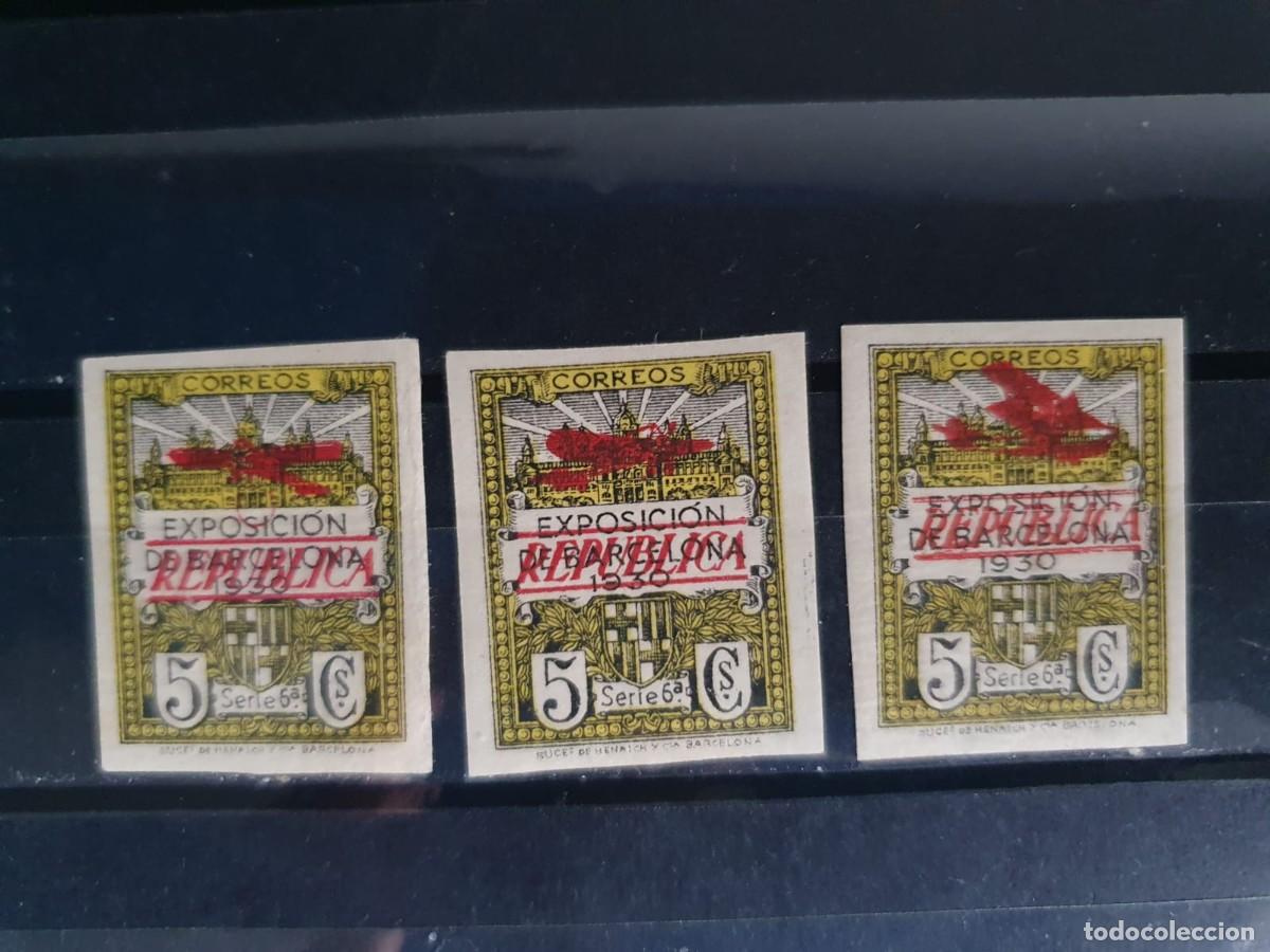 Stamps: BARCELONA NE 13 ** A NE 15 ** ESPA&Ntilde;A 1932