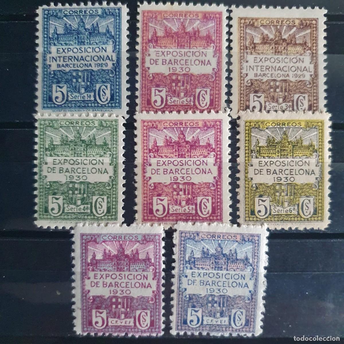 Sellos: BARCELONA EDIFIL 1 ** A 8 ** ESPA&Ntilde;A 1930