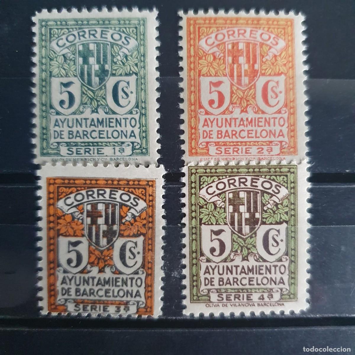 Stamps: SERIE COMPLETA BARCELONA EDIFIL 9 ** A 12 ** ESPA&Ntilde;A 1932
