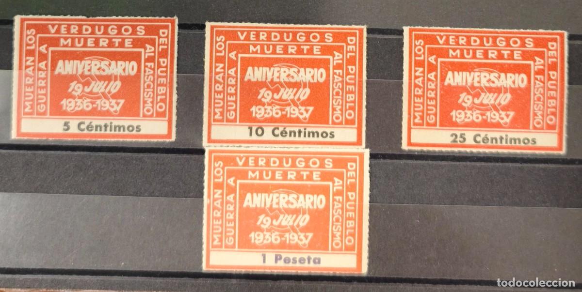 Sellos: VI&Ntilde;ETA POL&Iacute;TICA REPUBLICANA. AFINET 1925/27 + 1929 * VERDUGO MUERTE.