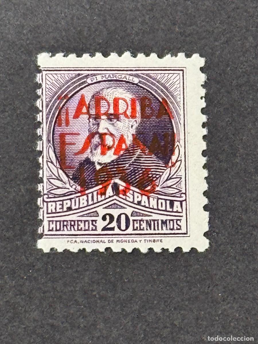 Sellos: Emisiones locales patri&oacute;ticas, San Sebasti&aacute;n, sello republicano, 1936, Edifil 10, nuevo con fijas.