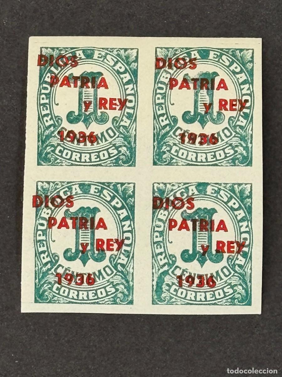 Sellos: Emisiones locales patri&oacute;ticas, San Sebasti&aacute;n, sellos republicanos, 1937, Edifil 22, bl. 4, nuevos