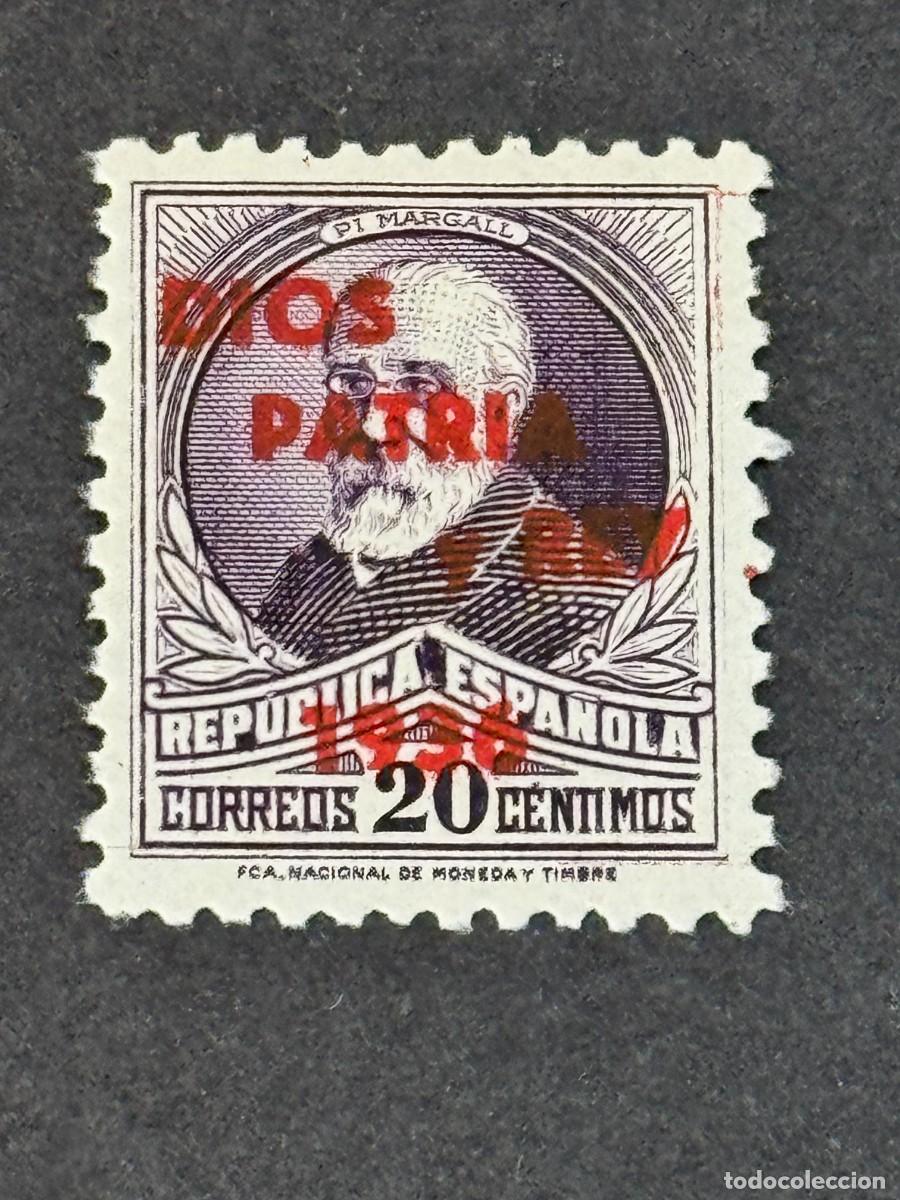 Stamps: Emisiones locales patri&oacute;ticas, San Sebasti&aacute;n, sello republicano, 1937, Edifil 29, nuevo