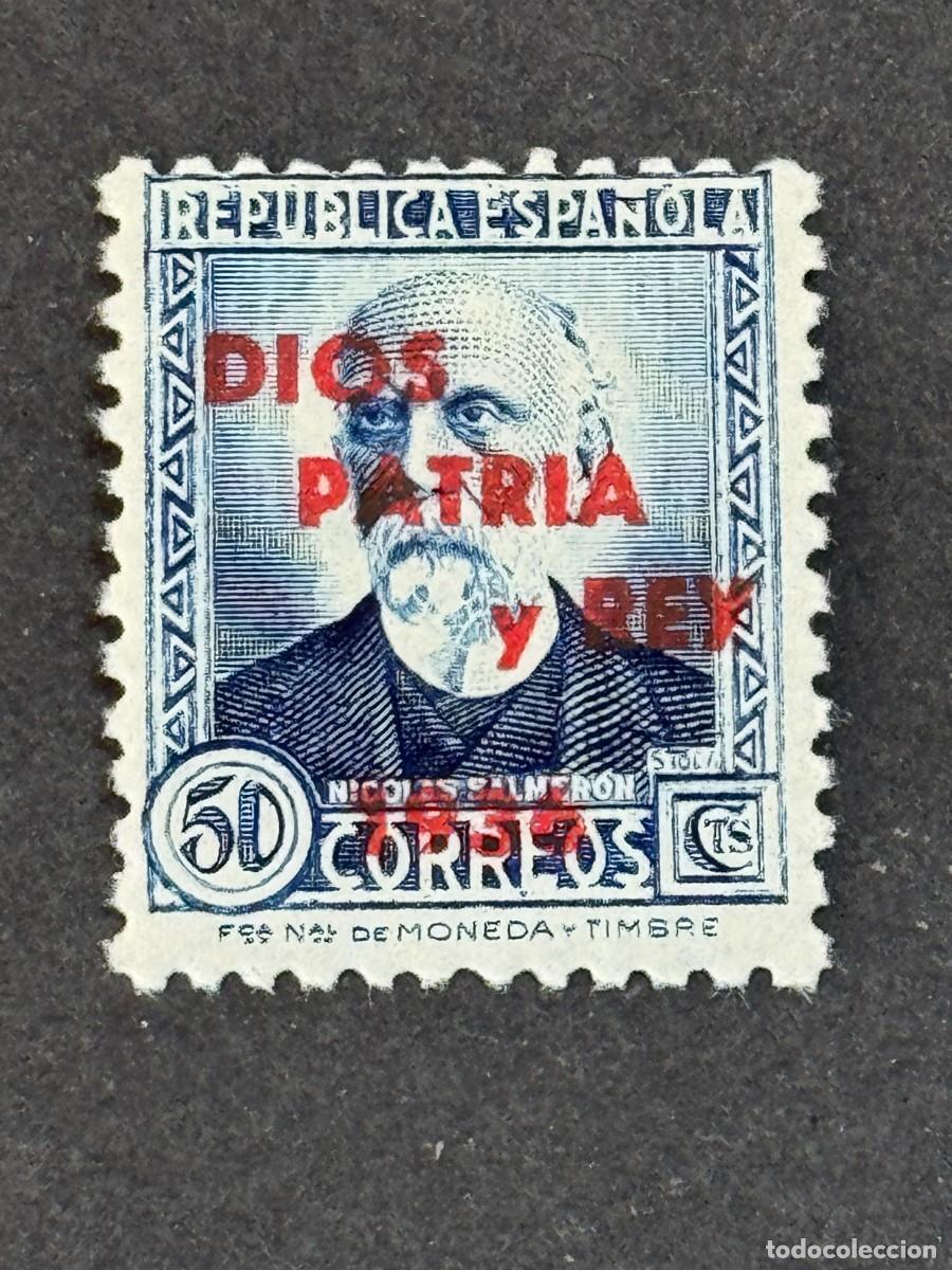 Stamps: Emisiones locales patri&oacute;ticas, San Sebasti&aacute;n, sello republicano, 1937, Edifil 33, nuevo
