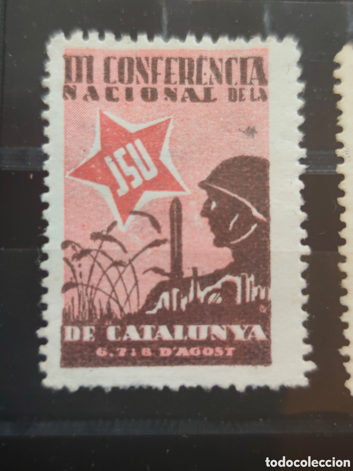 Sellos: GUERRA CIVIL, VI&Ntilde;ETA, J.S.U., III CONFERENCIA NACIONAL
