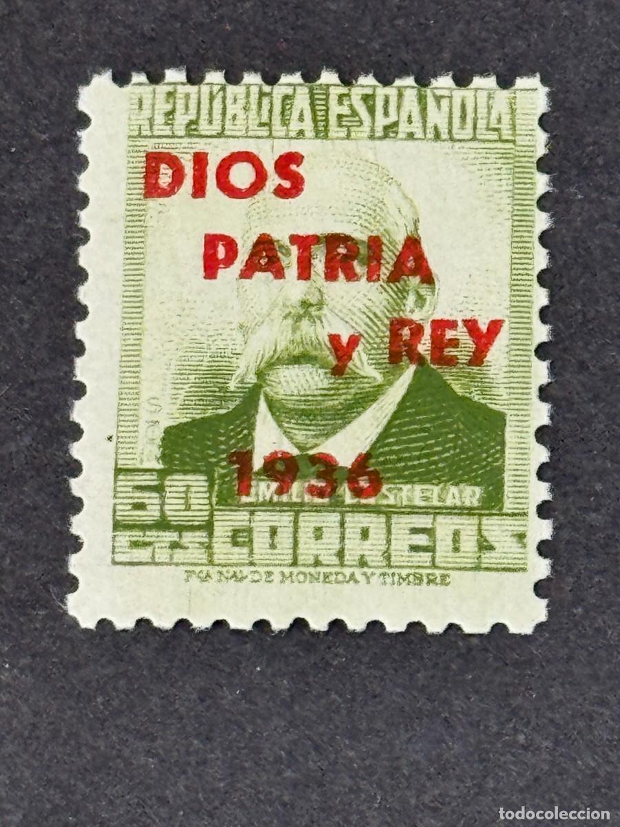 Stamps: Emisiones locales patri&oacute;ticas, San Sebasti&aacute;n, sello republicano, 1937, Edifil 35, nuevo
