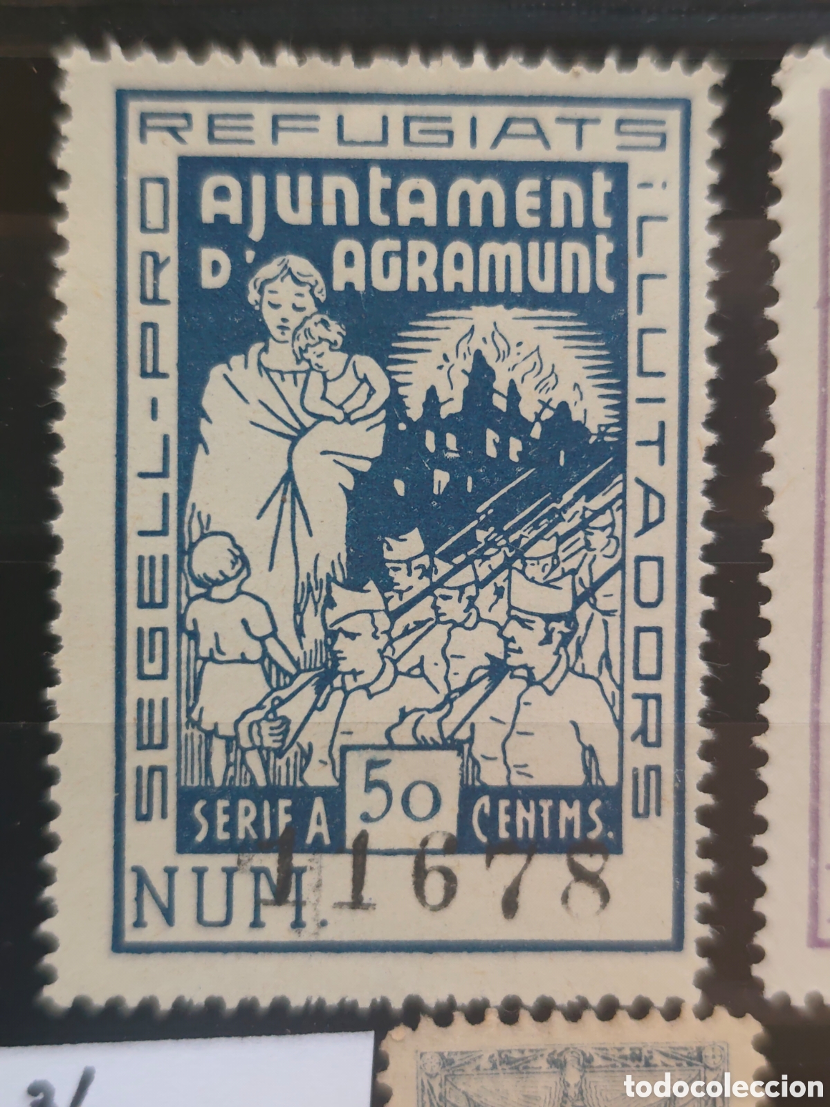 Stamps: Guerra Civil, Lleida AGRAMUNT, FESOFI n&ordm; 4 * *