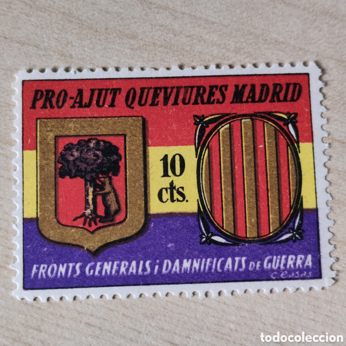 Sellos: z06 Pro Ajut Queviures Madrid 10 crs Allepuz 98 Afinet 1542