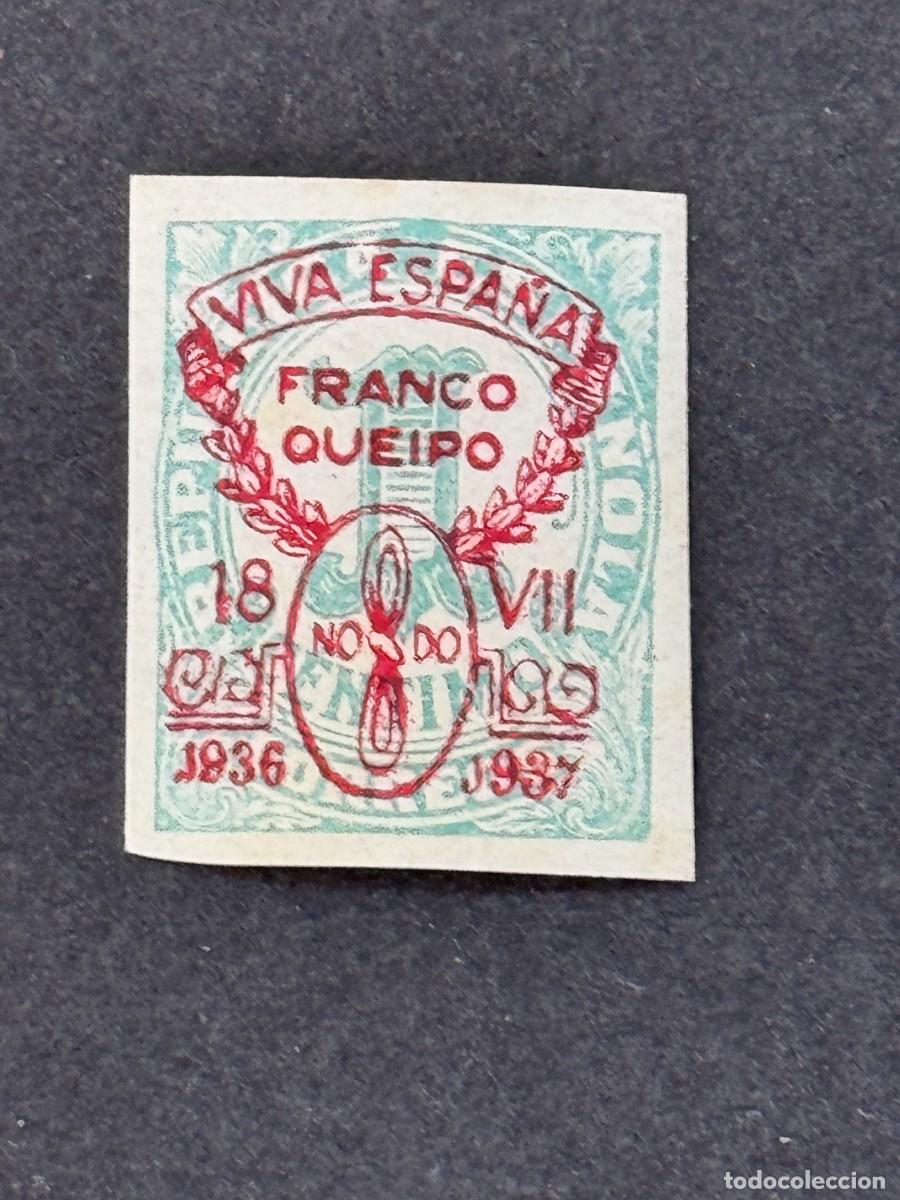 Sellos: Emisiones locales patri&oacute;ticas, Sevilla, sello republicano, 1937, Edifil 31, nuevo con fijasellos