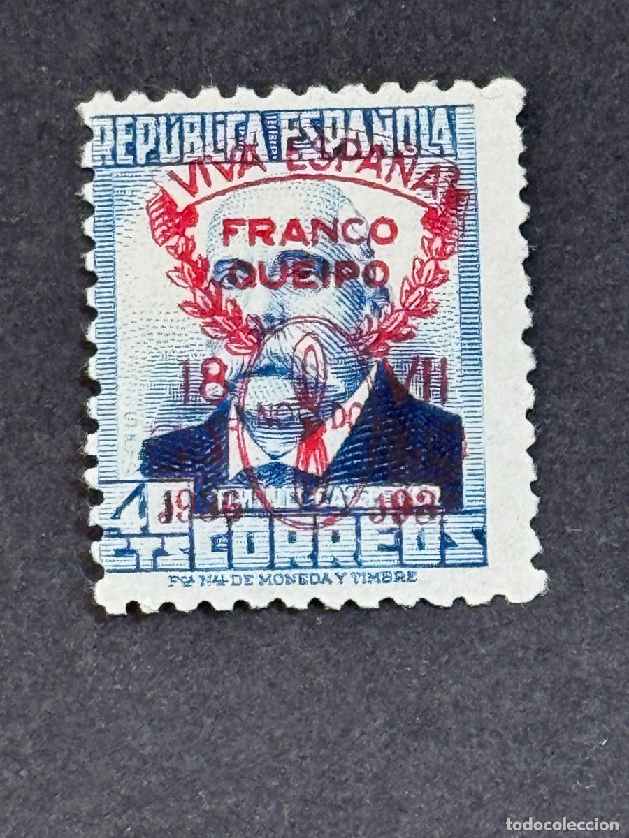 Sellos: Emisiones locales patri&oacute;ticas, Sevilla, sello republicano, 1937, Edifil 45, nuevo con fijasellos