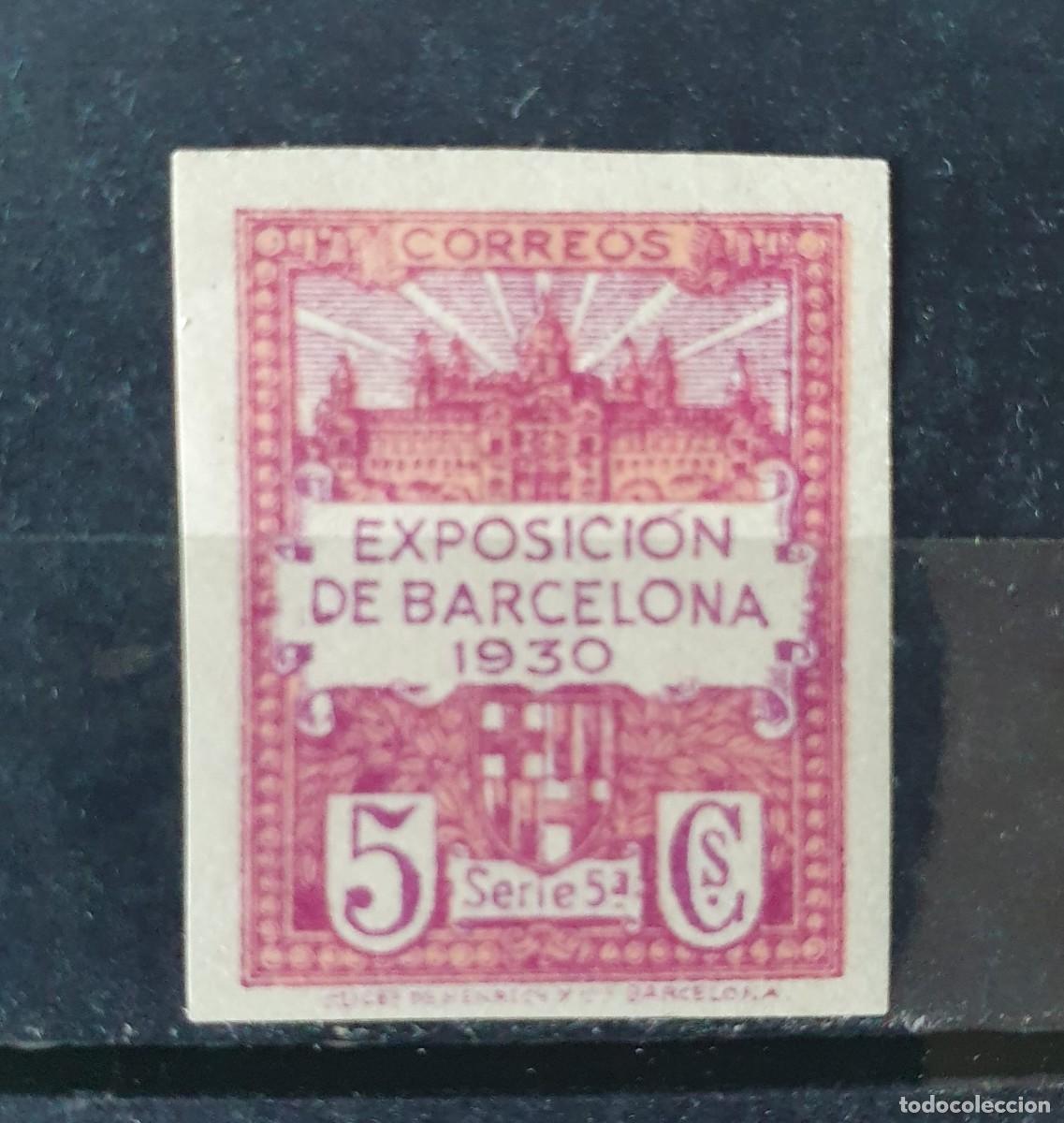 Selos: BARCELONA EDIFIL 5 ** SIN DENTAR ESPA&Ntilde;A 1930